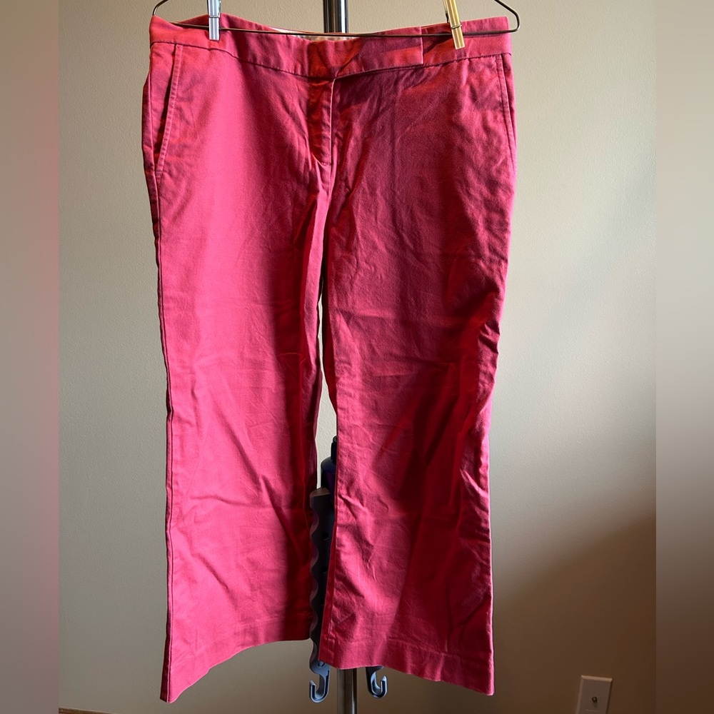 Express Editor Coral Pink Crop Capris - 8